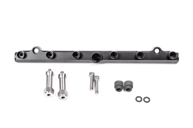 Radium Engineering Mazda 20B-REW Secondary Fuel Rail (6 Port) with Black Anodized Finish