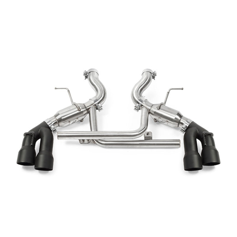 Mishimoto MMEXH-CAM8-16AQTPBK Quad-Tip Pro Axle-Back Exhaust with Black Tips for 2016-2024 Chevrolet Camaro SS