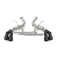 Load image into Gallery viewer, Mishimoto MMEXH-CAM8-16AQTPBK Quad-Tip Pro Axle-Back Exhaust with Black Tips for 2016-2024 Chevrolet Camaro SS