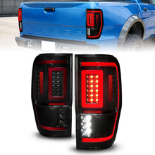 Load image into Gallery viewer, ANZO 19-22 Ford Ranger Full LED Tail Light Assembly with Lightbar and Sequential Signal, Black Housing and Smoke Lens