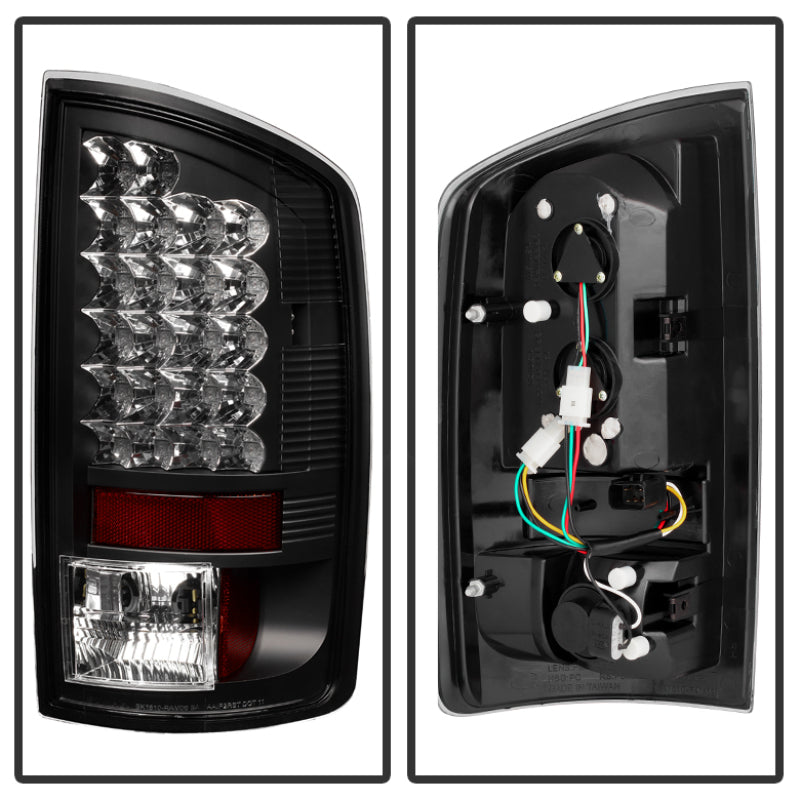 Spyder Dodge Ram 2002-2006 LED Tail Lights in Black - Enhance Your Vehicle's Look