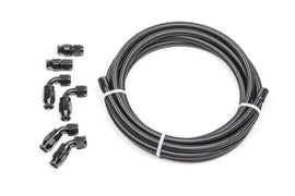 Radium Engineering 8AN Universal PTFE Hose Kit with Black Carbon Finish