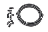 Radium Engineering 6AN PTFE Hose Kit with Black Carbon Fittings and Assorted Ends