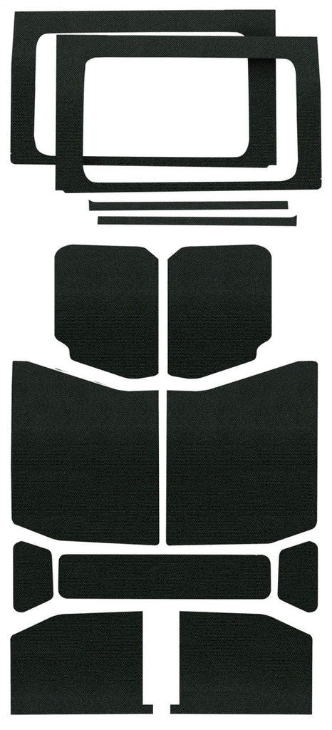 DEI 18-23 Jeep Wrangler JL 4-Door Boom Mat Complete Headliner Kit - Black