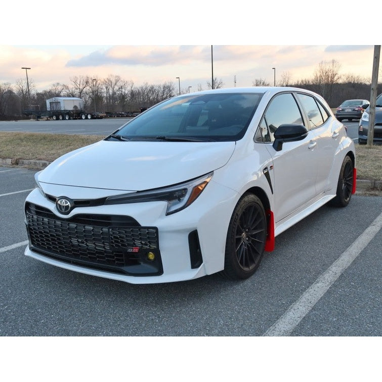 Rally Armor 23-25 Toyota GR Corolla Red UR Mud Flap with Black Logo