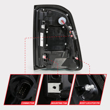 Load image into Gallery viewer, ANZO Full LED Tail Lights for 2019-2024 RAM 1500 Factory LED Models - SeqSig Black Pair