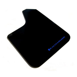Rally Armor Basic Black Mud Flap with Blue Logo - Universal Fit, No Hardware Included