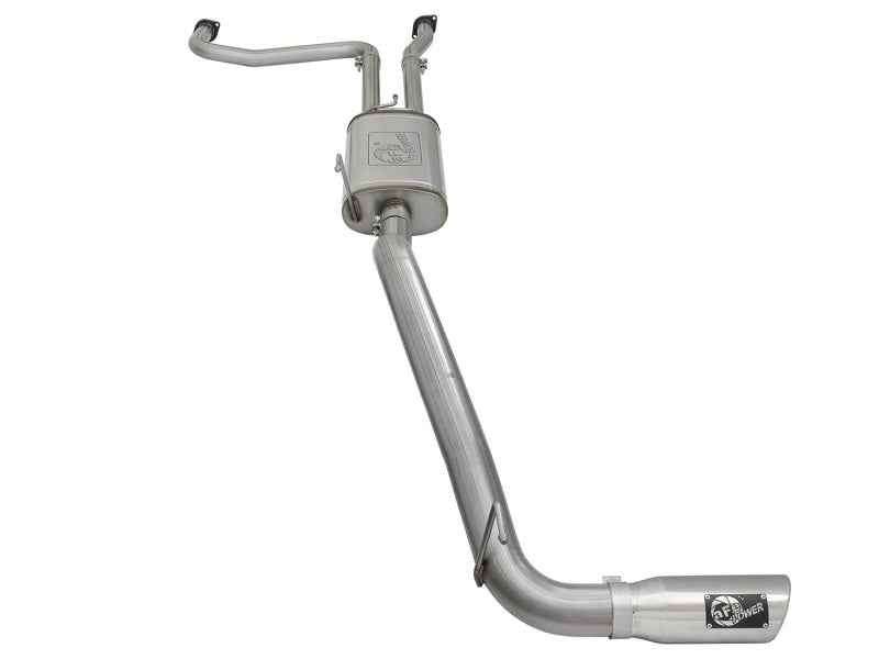 aFe MACH Force-Xp 2-1/2 Inch Cat-Back Exhaust System with Polished Tip for 2016-2017 Nissan Titan XD and Titan V8 5.6L
