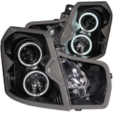 ANZO 2003-2007 Cadillac CTS Projector Headlights with Halo - Black Housing, CCFL, Clear Lens Pair