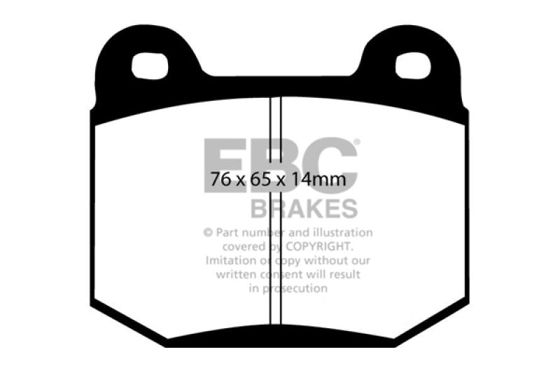 EBC Redstuff Ceramic Low Dust Rear Brake Pads for Mitsubishi Lancer Evolution 2002-2006