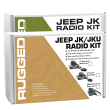 Load image into Gallery viewer, Rugged Radios 07-10 JK(2D) / 07-19 JKU(4D) 2-Way GMRS Radio Kit / 25 Watt - GMR25 Waterproof