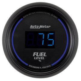 AutoMeter Cobalt Digital 52.4mm Programmable Fuel Level Gauge Part Number ATM6910