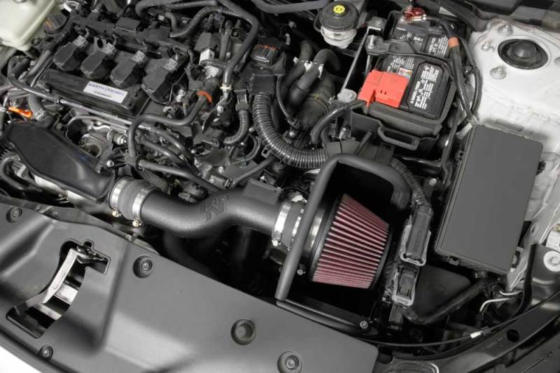 K&N Engineering 63-3516 High-Flow Cold Air Intake System for 2016-2017 Honda Civic 1.5L L4