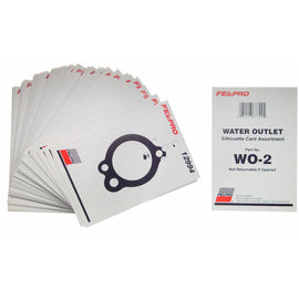 Fel-Pro Water Outlet Gasket Silhouette Card Set for PB1 Pegboard – Part Number FELWO2