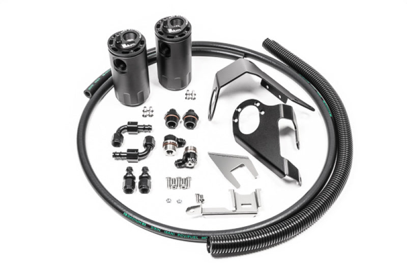 Radium Engineering Dual Catch Can Kit for Nissan 370Z VQ37VHR (2009+), Fluid Lock System