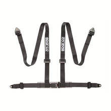 Load image into Gallery viewer, Sparco 2 Inch Black 4-Point Bolt-In Racing Harness Belt (Part #SPA04604BV1NR)