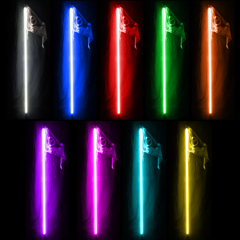 Oracle Lighting Off-Road 6ft LED Whip with ColorSHIFT Technology - Part Number ORL5782-333