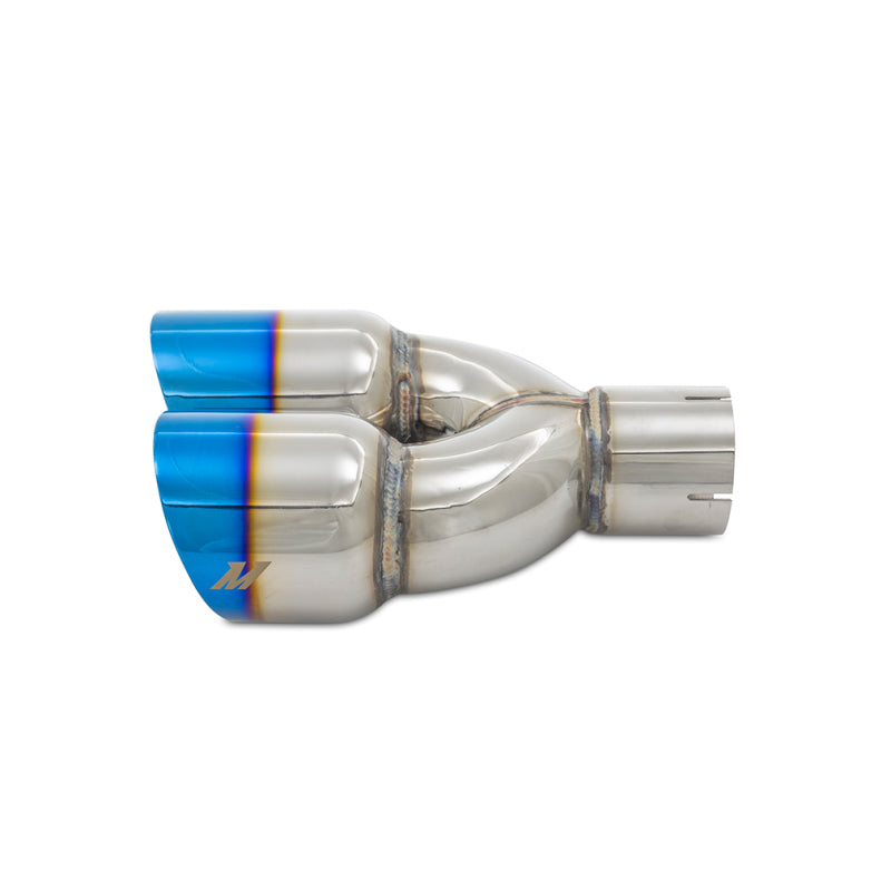 Mishimoto Dual Offset Exhaust Tips 2.5-inch Inlet, 3-inch Outlet with Burnt Finish