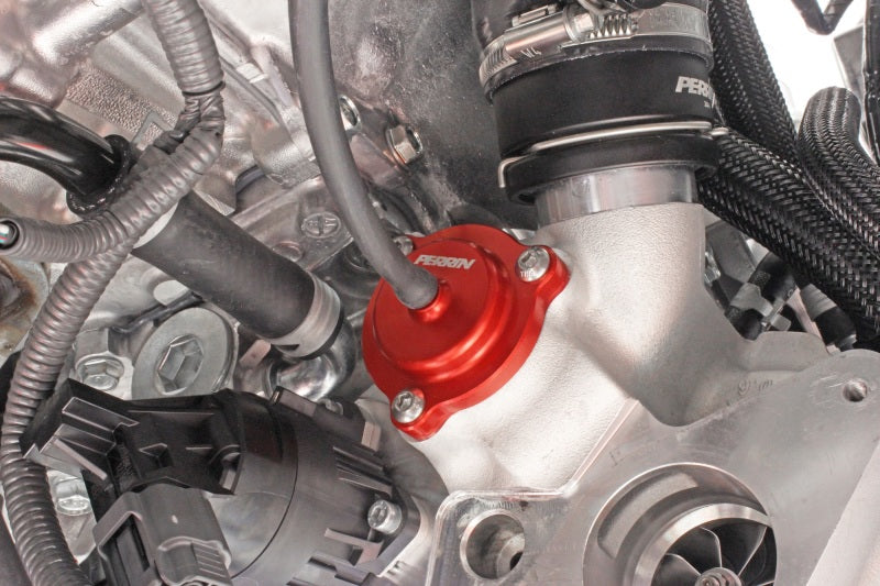 Perrin Performance Red Diverter Valve for Subaru WRX, LGT, OBXT, and Ascent (Part Number: PSP-TAC-616RD)