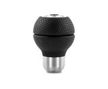 Load image into Gallery viewer, MOMO Race Shift Knob in Black Air Leather with Aluminum Insert