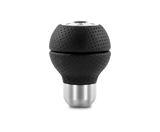 MOMO Race Shift Knob in Black Air Leather with Aluminum Insert