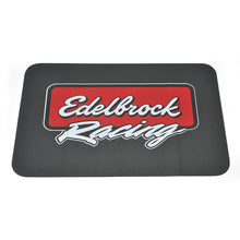 Load image into Gallery viewer, Edelbrock #2324 Racing Fender Cover - PVC Foam Mat with Printed Edelbrock Logo