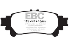 Load image into Gallery viewer, EBC Brakes EBCED91850 Extra Duty Rear Brake Pads for Toyota Sienna and Lexus RX350