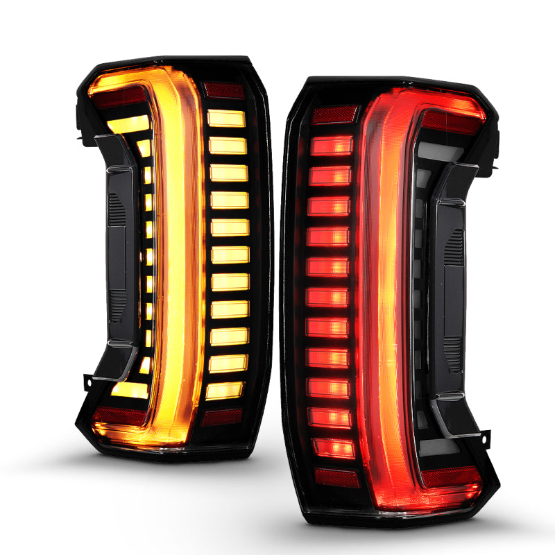 ANZO Z-Series Full LED Tail Lights for Toyota Tundra 2022-2024, Smoke Lens - Pair