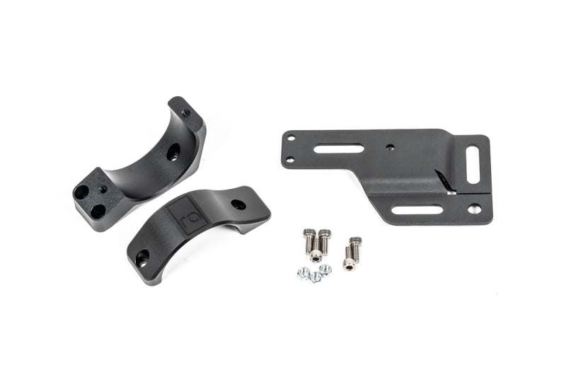 Radium Engineering Mitsubishi EVO 1-6 Fuel Filter Mount - Aluminum Black Anodized Part # rad20-1339