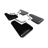 Rally Armor UR Series Mud Flaps for Mazda CX-50 – Black with White Logo, Part Number RALMF107-UR-BLK-WH