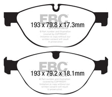 Load image into Gallery viewer, EBC Yellowstuff Brake Pads for Jaguar F-Type 2014-2016 * High-Performance Street and Track Use