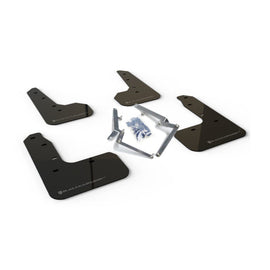 Rally Armor UR Mud Flaps for Honda Civic 2017-2018 - Black with Dark Grey Logo
