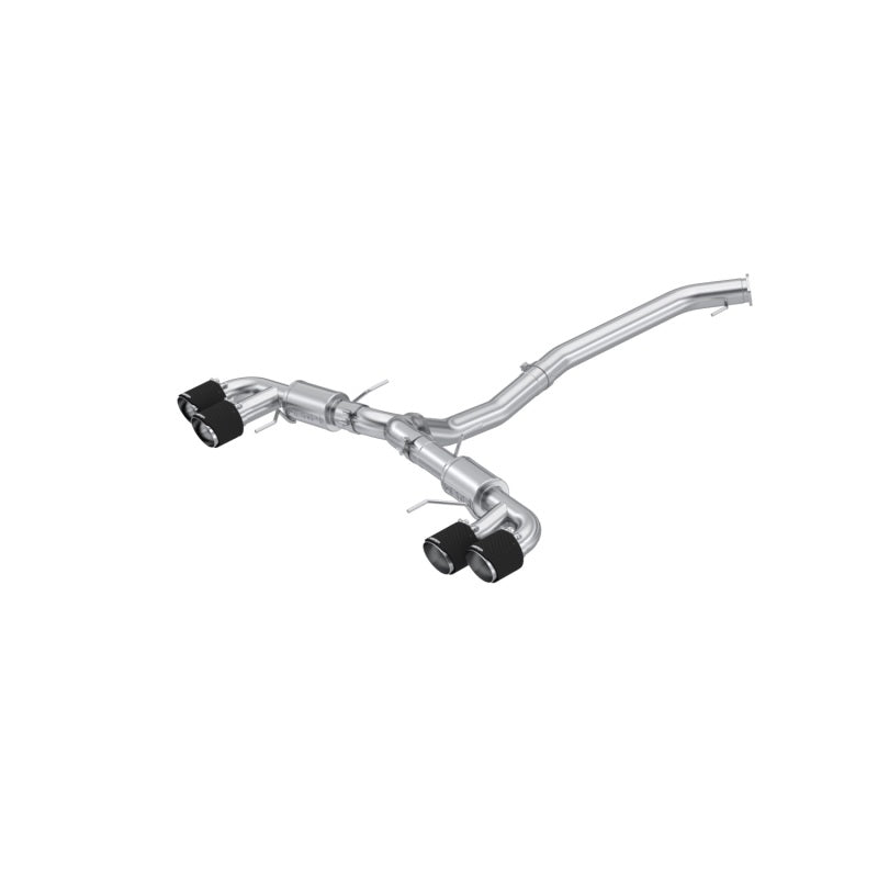 MBRP Armor Pro Series 3.5-inch Cat-Back Exhaust System for Nissan GT-R 2009-2023 with Dual Split Rear Quad Carbon Fiber Tips