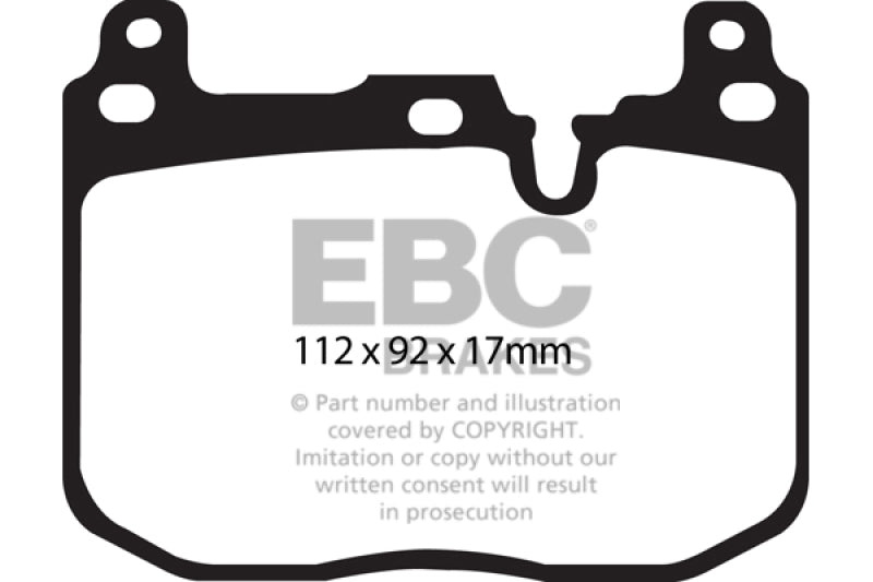 EBC Yellowstuff Brake Pads for BMW 3 Series and More * High-Performance Street and Track Use Part Number EBCRP42130R