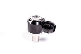 Radium Engineering 10AN Male Swivel Banjo Fitting - Press Fit, Low Profile, Stainless Steel and Anodized Aluminum
