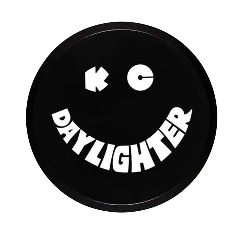 KC HiLiTES 6 inch Black Plastic Light Cover with White Daylighter Logo for KC Daylighter, SlimLites, and HIDs