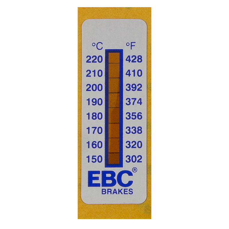 EBC Racing ebcTS005 8-Level Caliper Temperature Indicator Strips