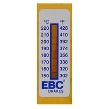 Load image into Gallery viewer, EBC Racing ebcTS005 8-Level Caliper Temperature Indicator Strips