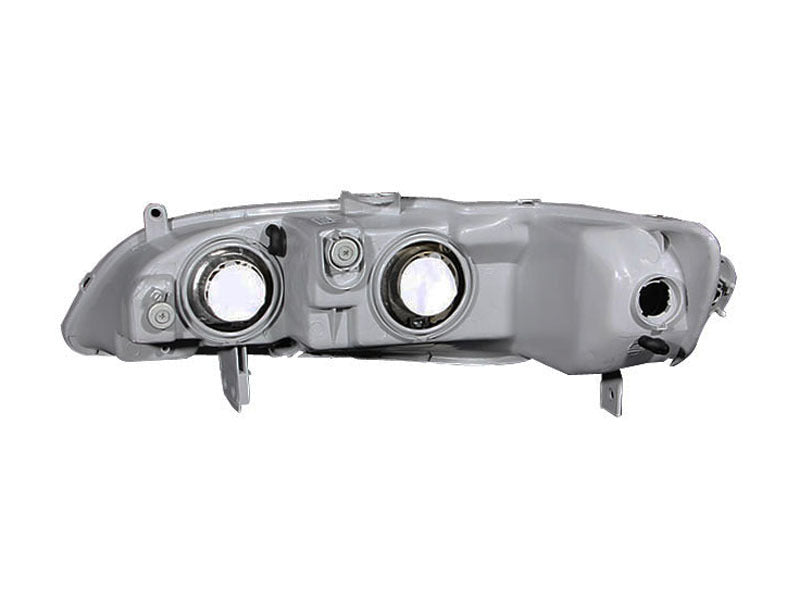 ANZO 1998-2002 Honda Accord Crystal Headlights with Black Housing – Pair