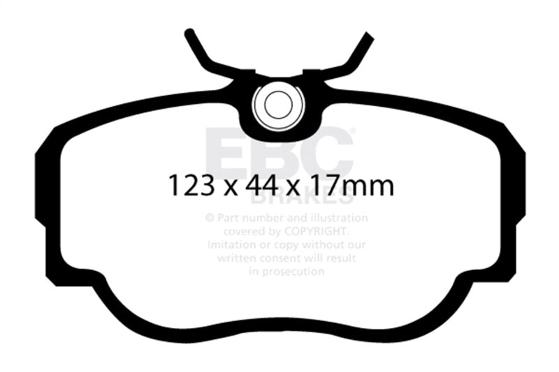 EBC Bluestuff NDX DP5779NDX Front Brake Pads for BMW 318i and 325i, Saab 9000