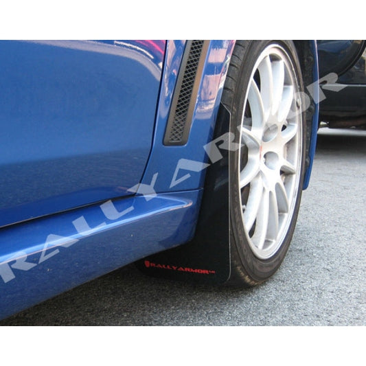 Rally Armor UR Series Polyurethane Mud Flaps for Mitsubishi Lancer 2008-2015 by Rally Armor Part RALMF10-UR-BLK/RD