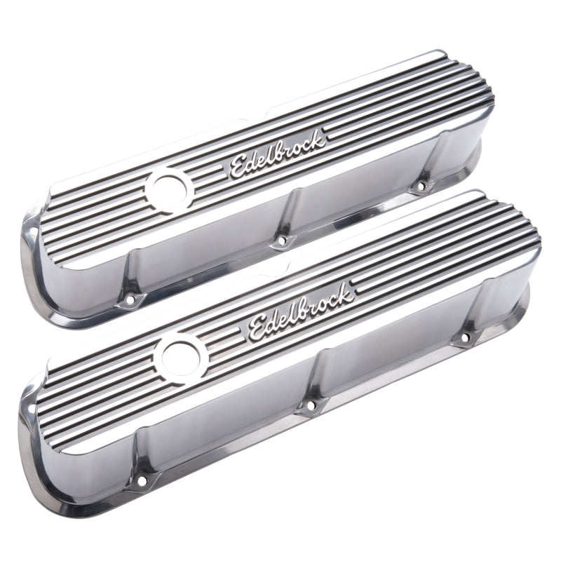 Edelbrock Elite II Series Valve Cover for Ford 289-351W V8 - Tall Polished Aluminum