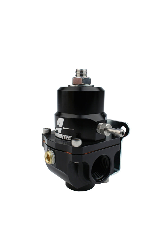 Aeromotive Adjustable Fuel Regulator Part #aer13303 for 35-75 PSI, -08 AN Ports, 1/8 NPT Gauge & Boost Reference