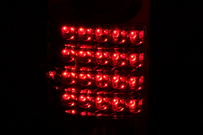 ANZO 1989-1995 Toyota Pickup LED Tail Light Assembly Pair - Red and Clear Lens