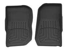Load image into Gallery viewer, WeatherTech FloorLiner HP Front Floor Mats for 2014-2017 Jeep Wrangler, Black - Part Number wet445731IM