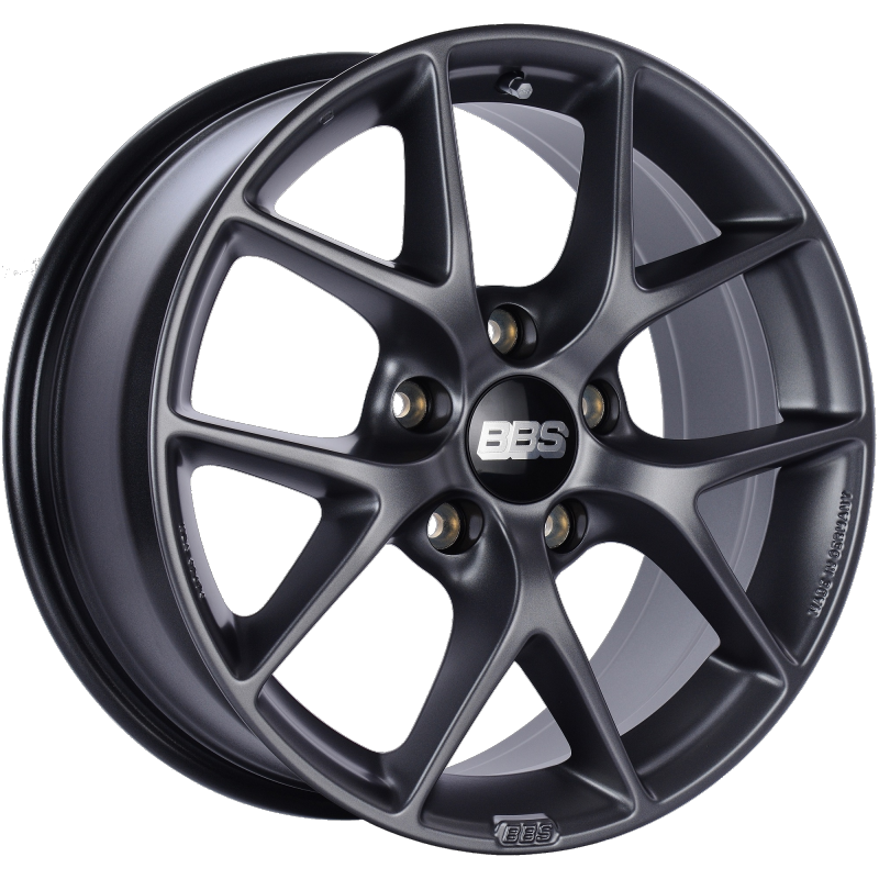 BBS SR 18x8 Satin Grey Wheel with 5x130 Bolt Pattern and ET50 Offset