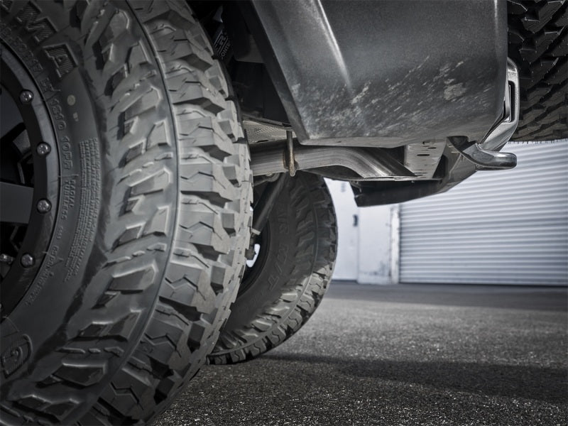 aFe MACH Force-Xp Axle-Back Exhaust System with No Tip for Jeep Wrangler JL 2018-2020 * Improved Performance & Ground Clearance