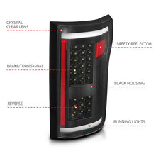 Load image into Gallery viewer, ANZO 2015-2017 Ford F-150 LED Tail Light Assembly with Black Housing and Clear Lens