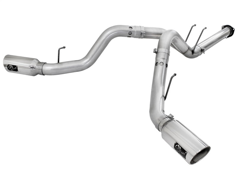 aFe Atlas 4-Inch DPF-Back Exhaust System with Polished Tip for 2011-2014 Ford Diesel Trucks V8-6.7L