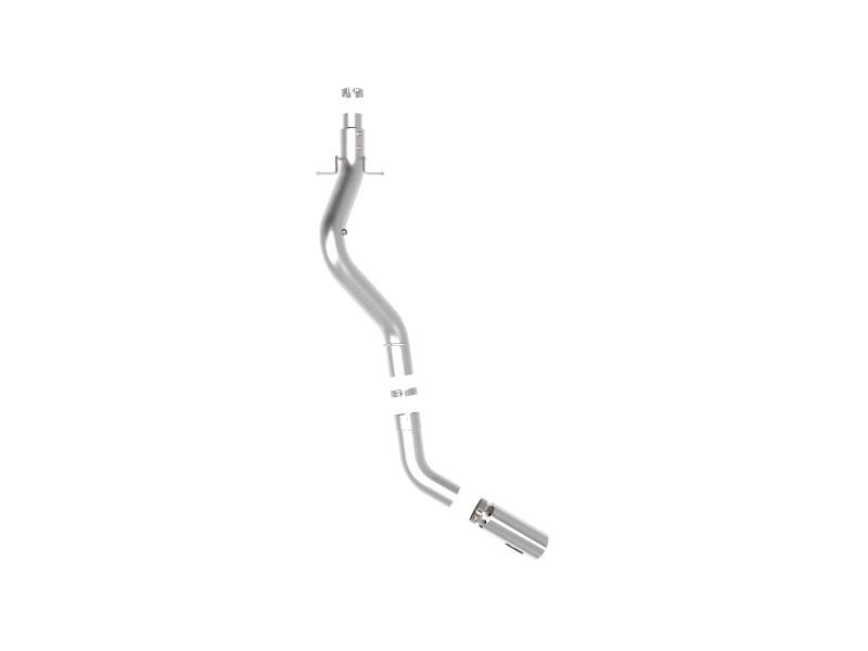aFe Large Bore-HD 5-Inch Stainless Steel DPF-Back Exhaust System with Polished Tip for GM 6.6L Diesels